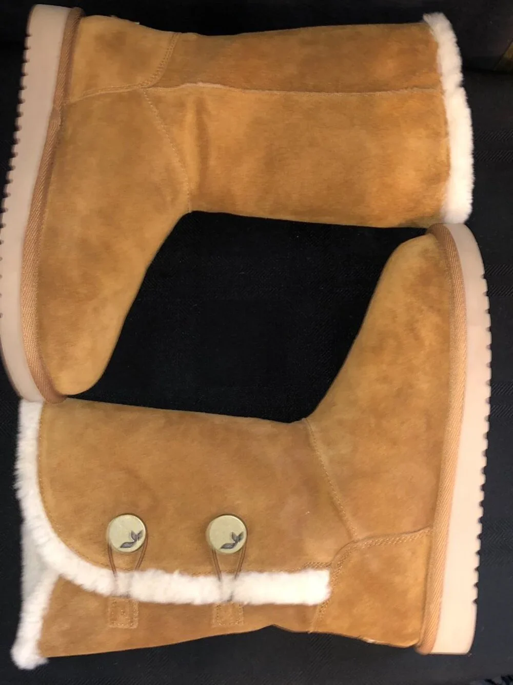 Koolaburra by Ugg Kinslei Tall Chestnut Suede Boots Size 7
